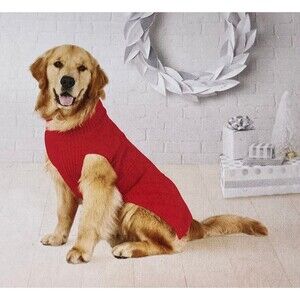 Target Wondershop Pet Sweater Medium Dog Red 40lbs -Beagle Corgi Collie Shepard